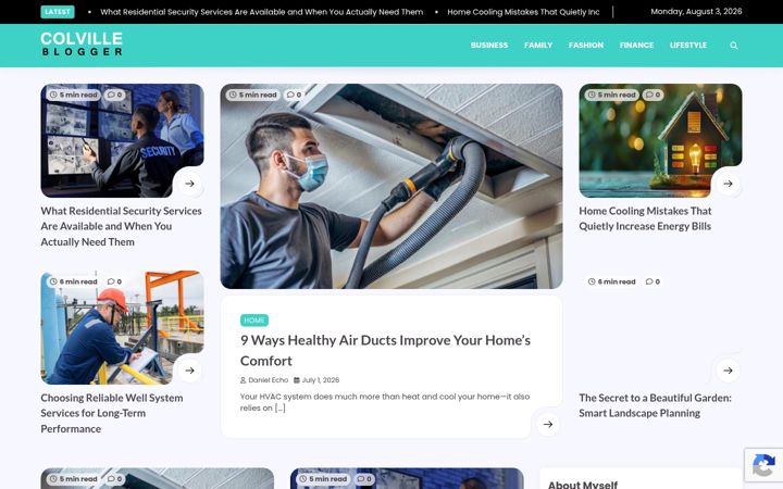 Screenshot of colvilleblogger.com