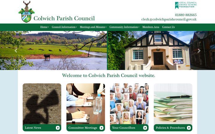 Screenshot di colwichparishcouncil.gov.uk