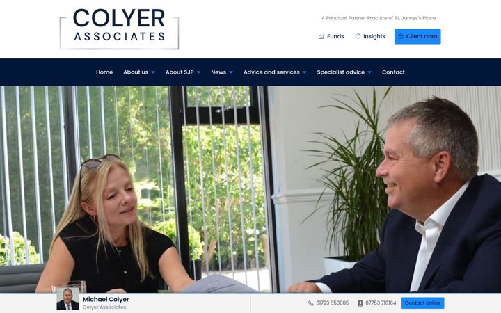 Screenshot di colyerassociates.co.uk