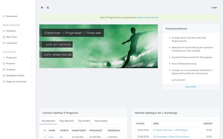 Screenshot of com-analytics.de