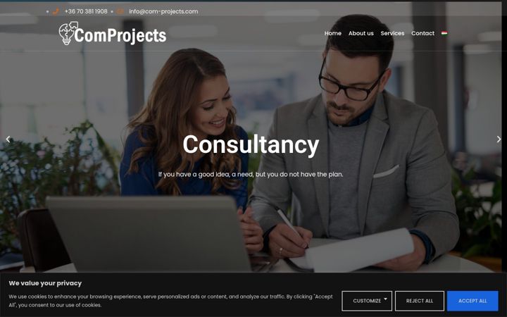 Screenshot of com-projects.com