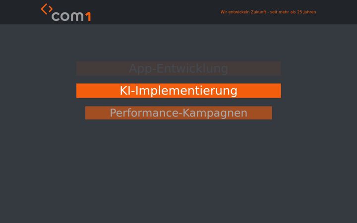 Screenshot of com1.de