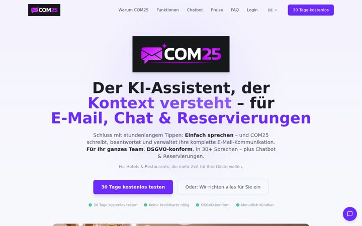 Screenshot of com25.de