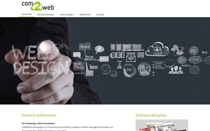 Screenshot of com2web.ch