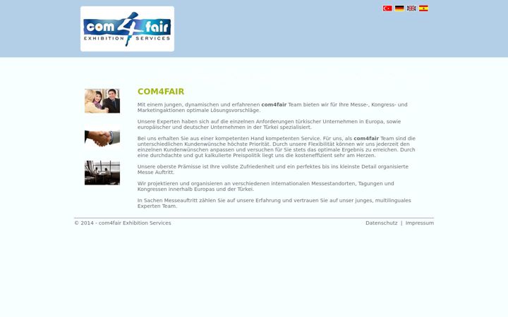 Screenshot of com4fair.de
