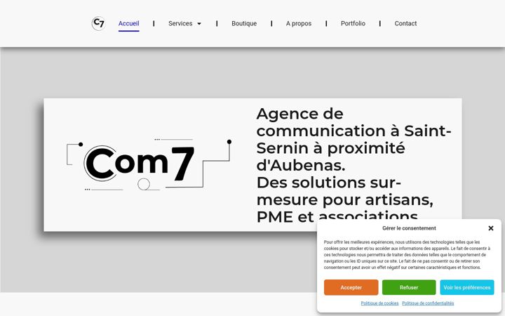 Screenshot of com7.fr