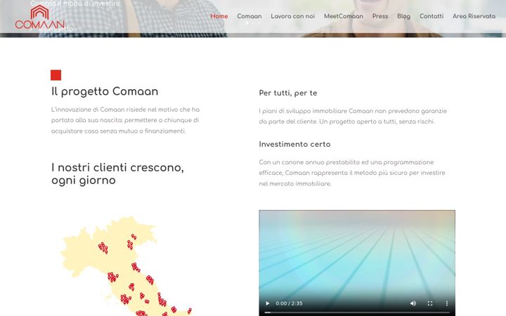 Screenshot of comaan.it