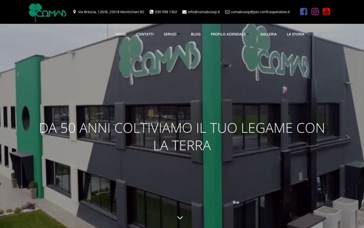 Ekrānuzņēmums no comabcoop.it