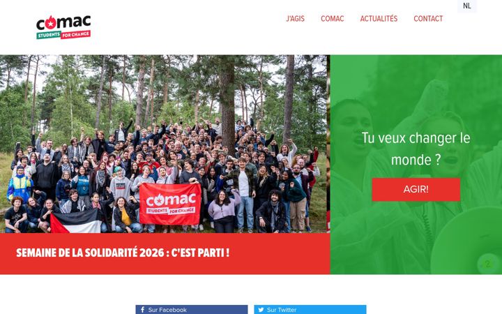 Ekrānuzņēmums no comac-etudiants.be