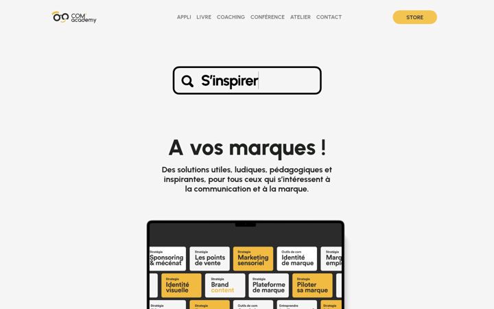 Screenshot του comacademy.fr