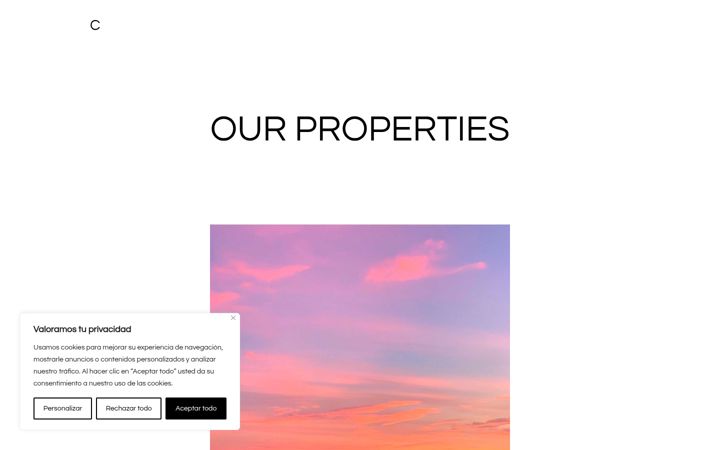 Screenshot of comaciniproperties.com