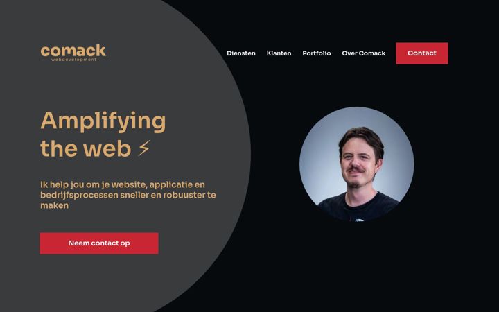 Screenshot of comack.nl