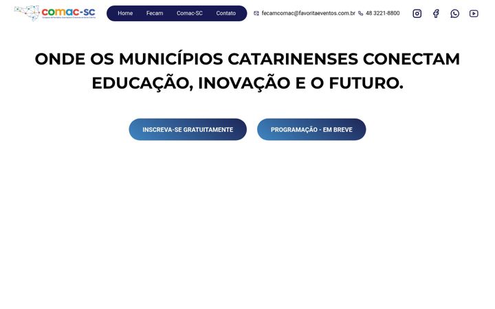 Snímek obrazovky comacsc.com.br