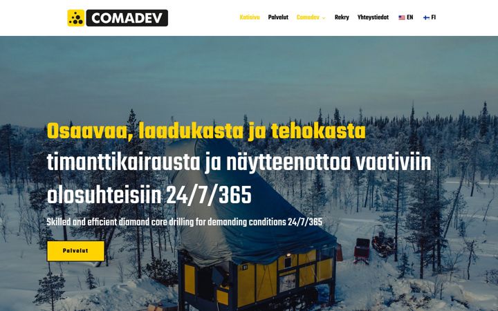 Screenshot of comadev.com