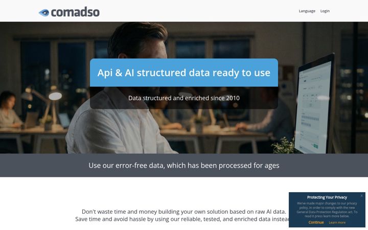 Screenshot of comadso.com