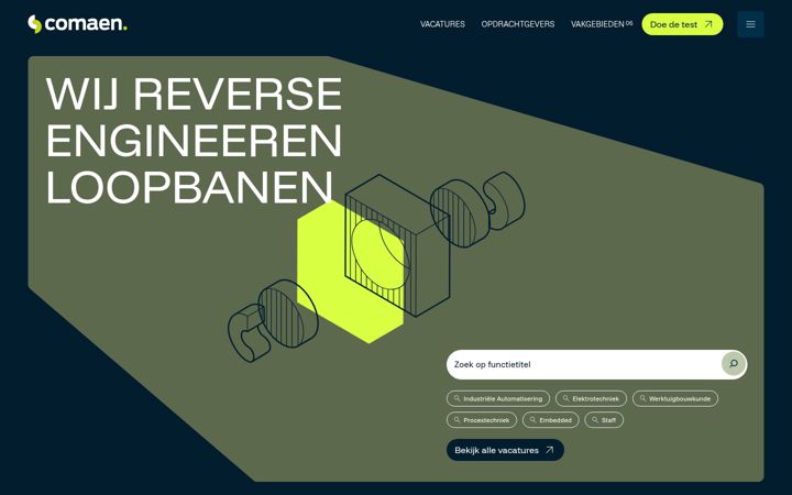 Screenshot of comaen.nl