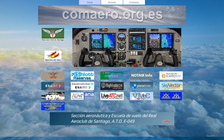 Screenshot di comaero.org.es