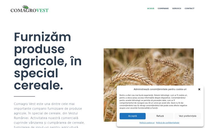 Screenshot van comagrovest.eu