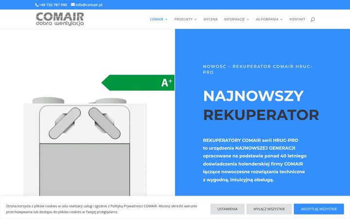 Screenshot of comair.pl