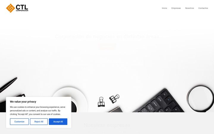 Screenshot of comairland.com