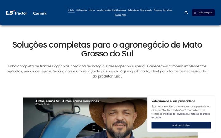 Snímek obrazovky comak.com.br