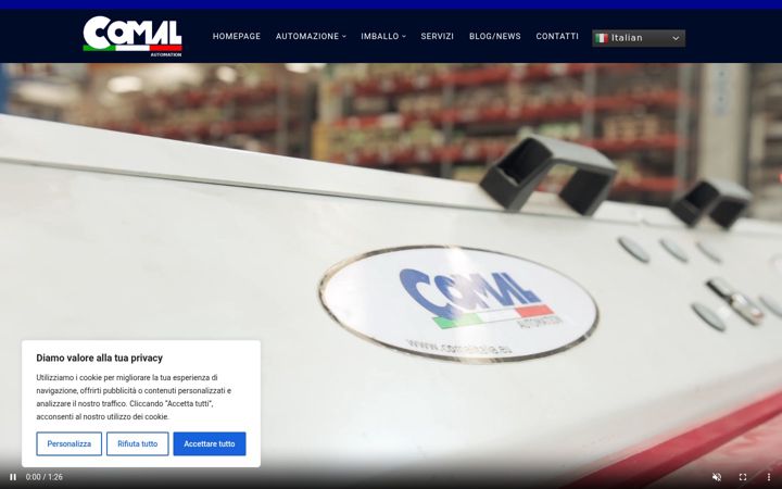 Snimka zaslona za comalautomation.it