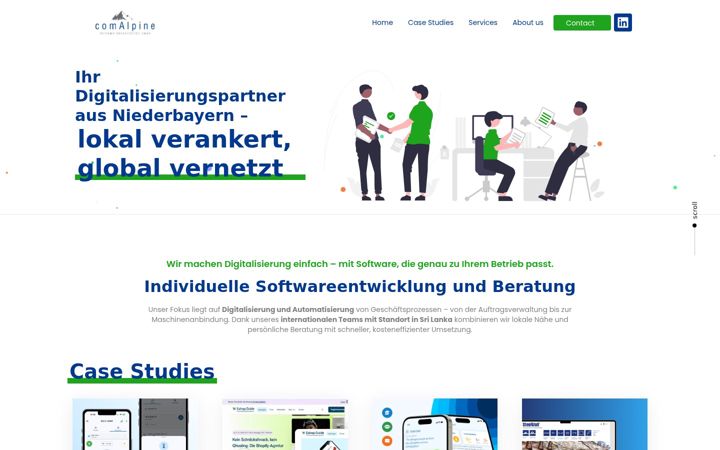 Screenshot of comalpine.net