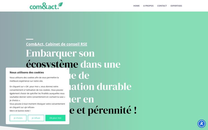 Screenshot of comandact.fr
