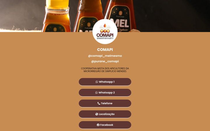 Snímek obrazovky comapimel.com.br