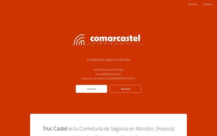 Screenshot of comarcastel.es