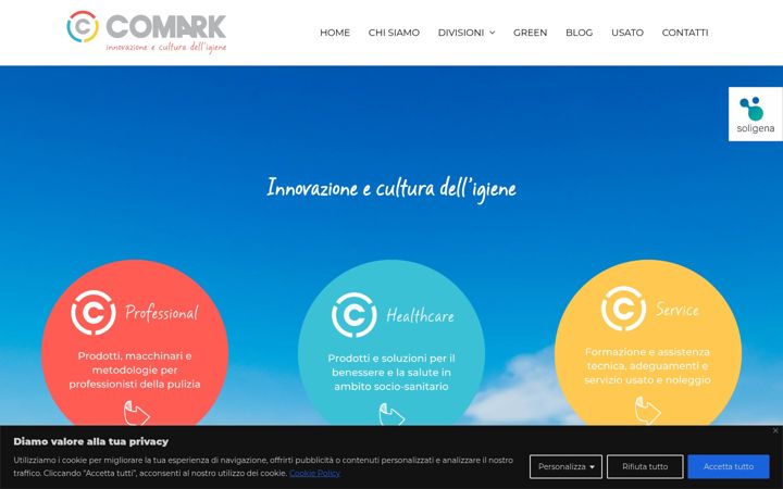 Screenshot του comarkitalia.it