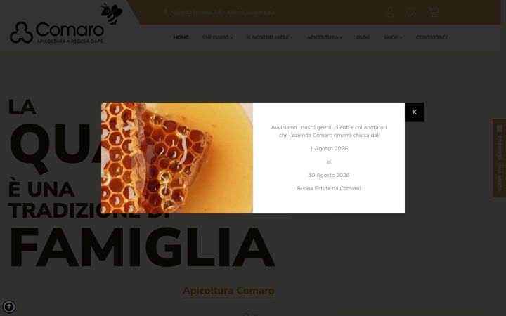 Screenshot of comaro.it