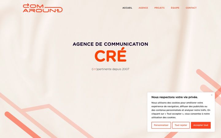 Screenshot di comaround.fr