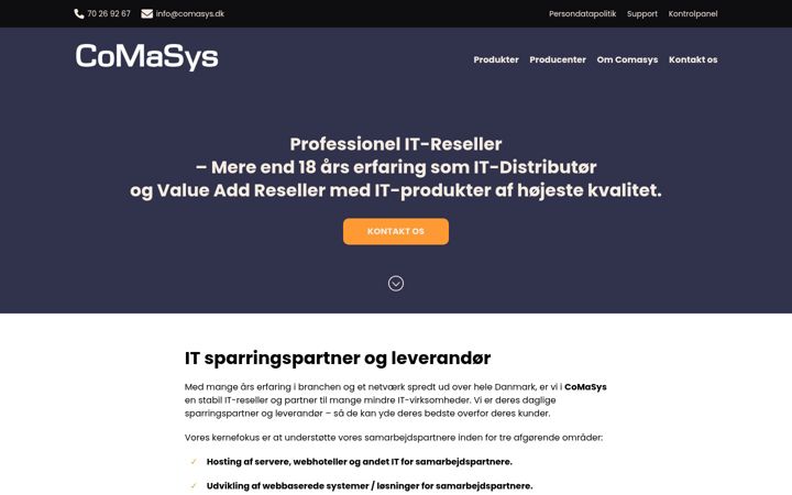 Screenshot of comasys.com