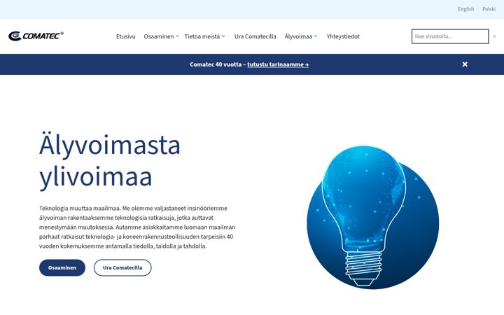 Skærmbillede af comatec.fi