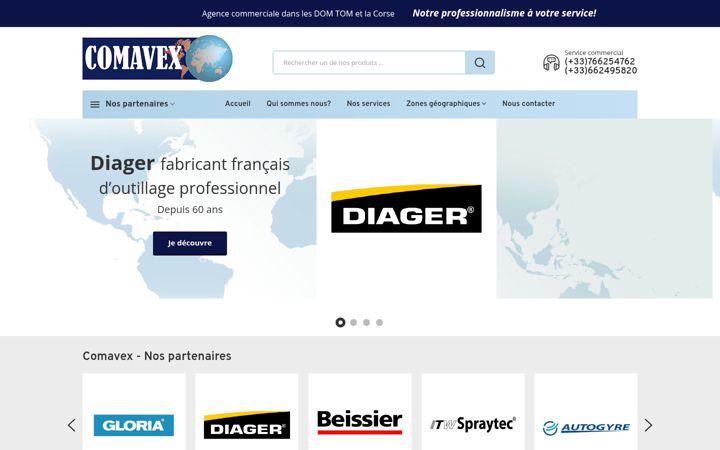 Screenshot of comavex.com