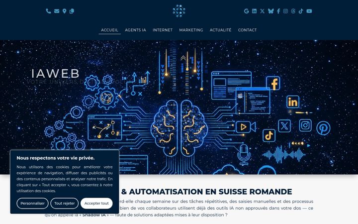 Screenshot of comaway.ch