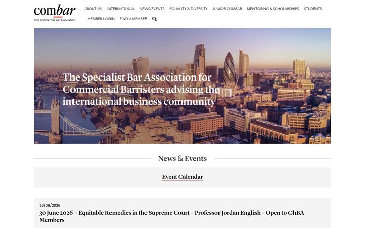 Screenshot of combar.com