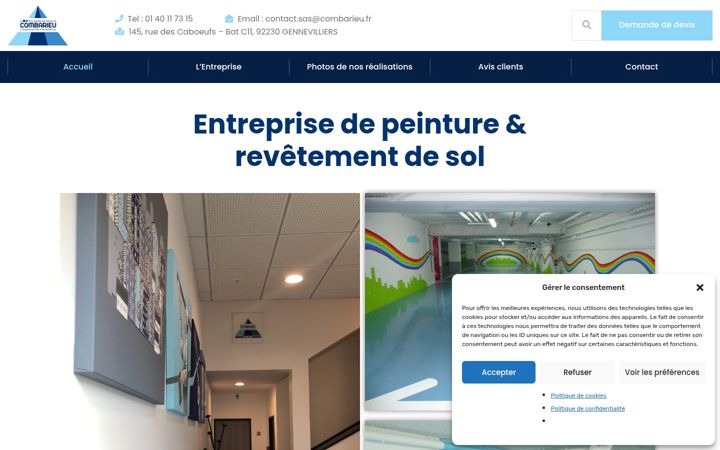 Screenshot of combarieu.fr