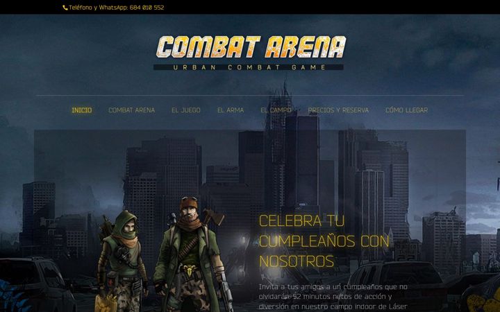 Screenshot of combatarenamadrid.es
