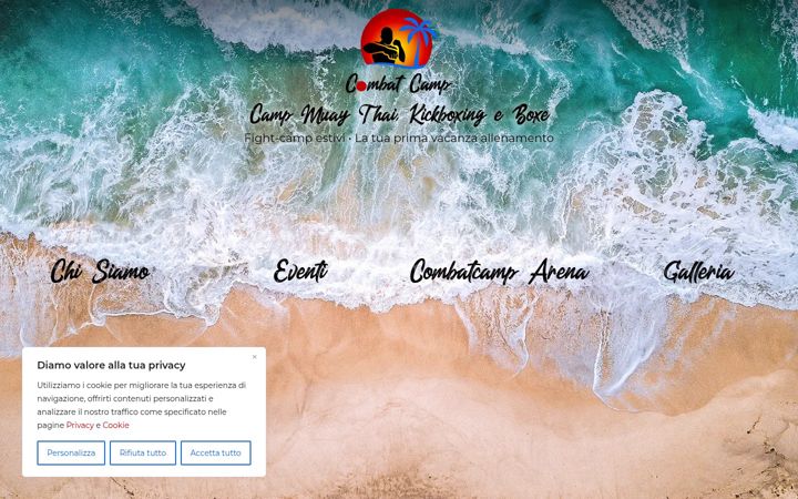 Screenshot of combatcampcesenatico.it