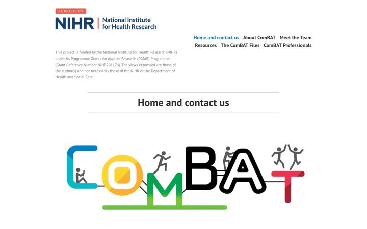 Captura de pantalla de combatdepression.org