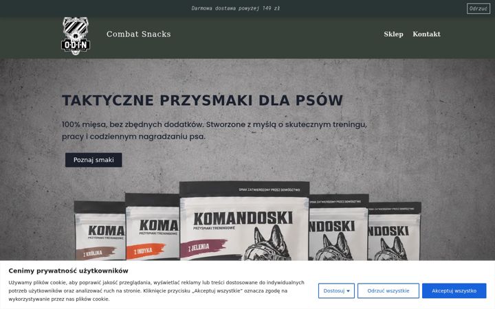 Screenshot of combatsnacks.com
