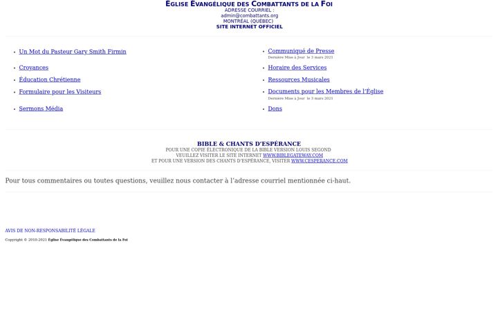 Screenshot of combattants.org