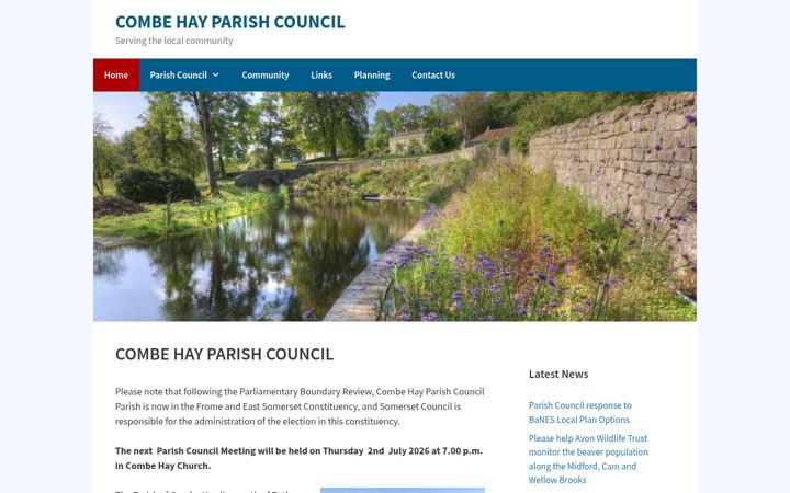 Screenshot of combehaypc.org.uk