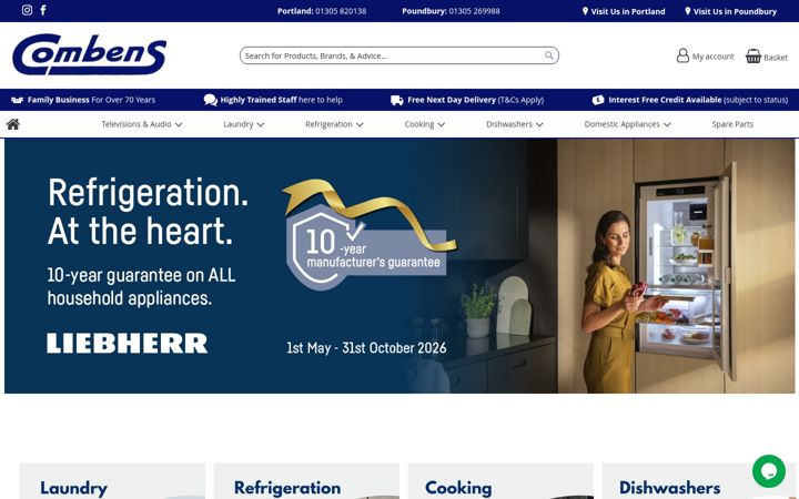Screenshot of combensapps.co.uk