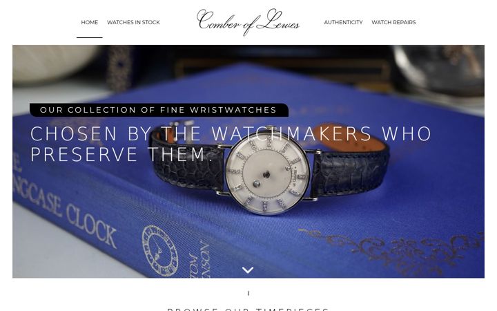 Screenshot of comberoflewes.co.uk