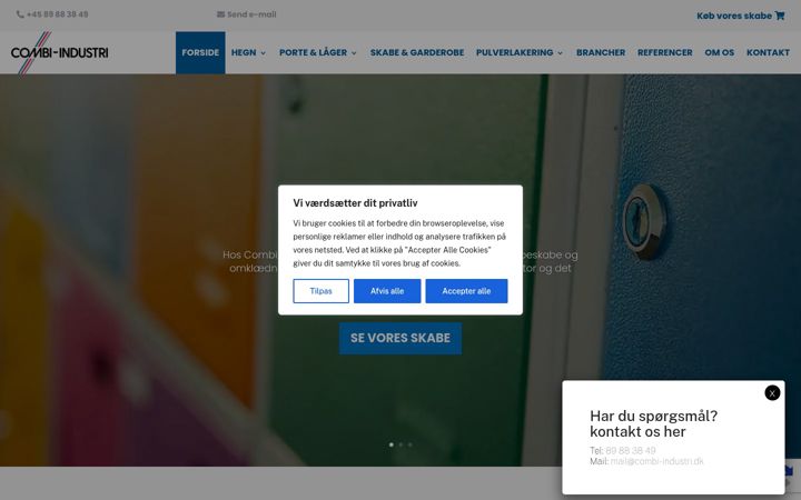 Screenshot of combi-industri.dk