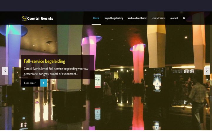 Screenshot of combievents.nl
