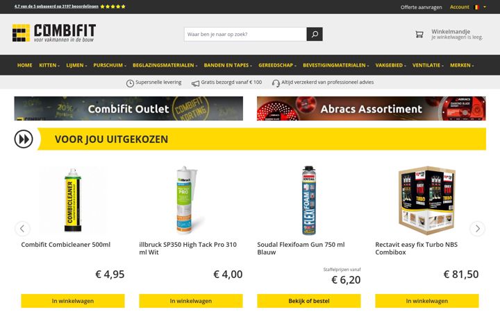 Screenshot of combifit.be